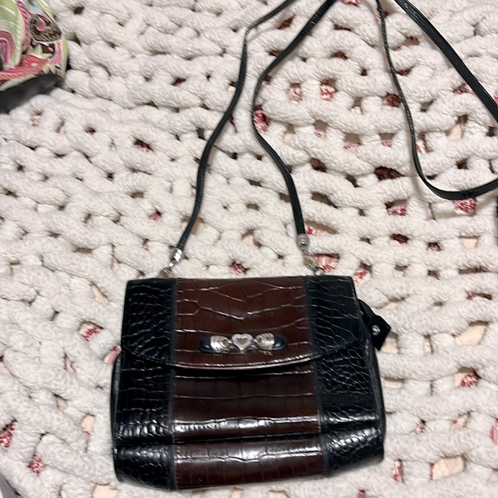 Vintage Brighton black and brown leather purse